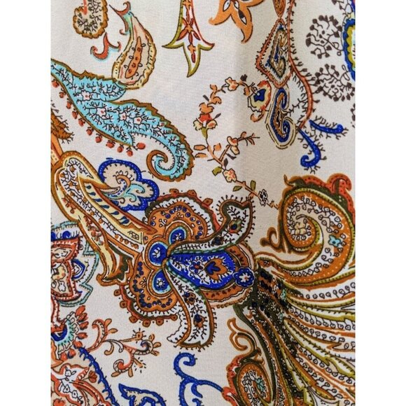 Womens Plus XXL Shorts Paisley Elastic Waist Flowy Tassel Boho Hippie Festival - Picture 4 of 4